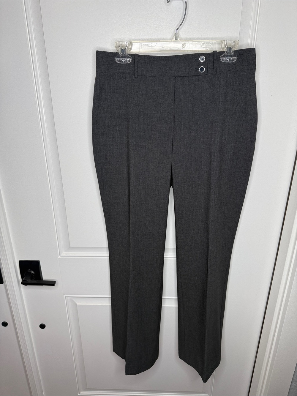 Calvin Klein Dark Gray Curvy Fit Sz 6 Dress Pants